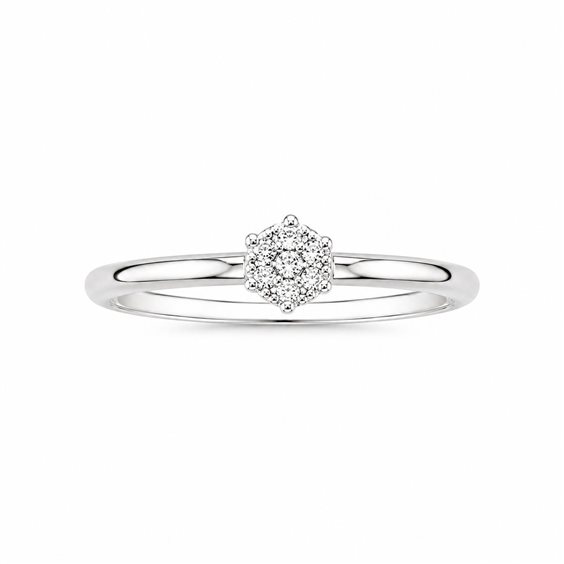 Anneau Donna Oro Femme in Or blanc Diamante 0.04 Ct LAF12589-004 - LAF12589-004